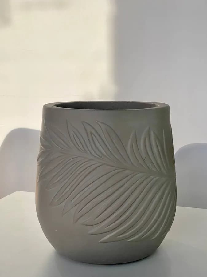 Кашпо серия TREEZ ERGO - Nature, полистоун, цвет Капучино, 21*21см, объем 5.5л., Чаша